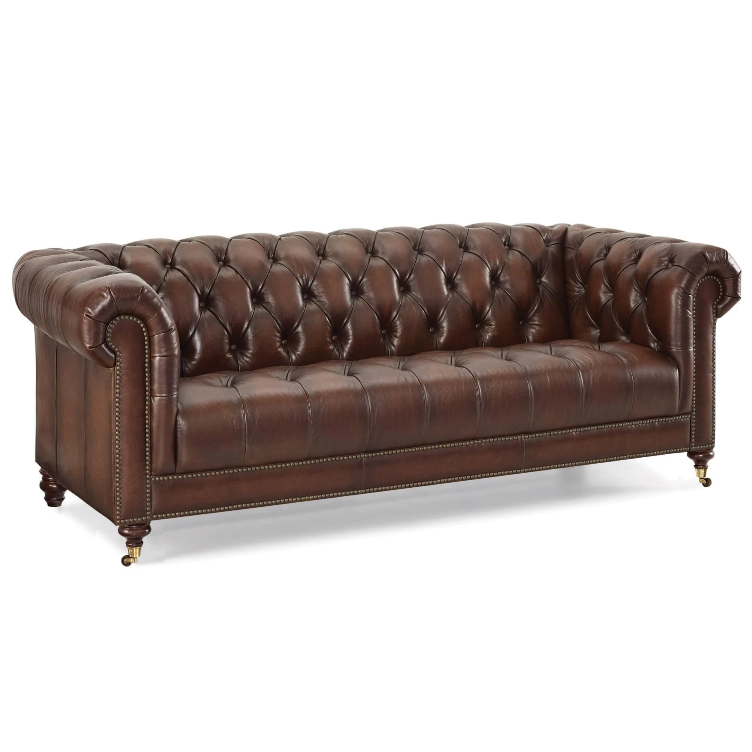 Balmoral Vintage Tabac Leather 3.5 Seater Sofa 8 Balmoral Vintage Tabac Leather 3.5 Seater Sofa - Image 8