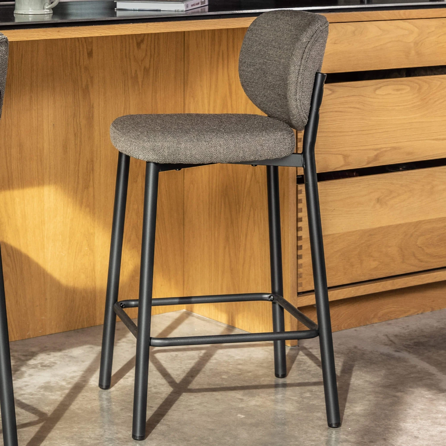 Sofia Brown Boucle Counter Bar Stool 1 Sofia Brown Boucle Counter Bar Stool