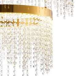 Rowen French Gold Crystal 2 Tier Pendant Light -Housing Units Furniture Store 695eeba39c723ee2b55ec45792af451f 1