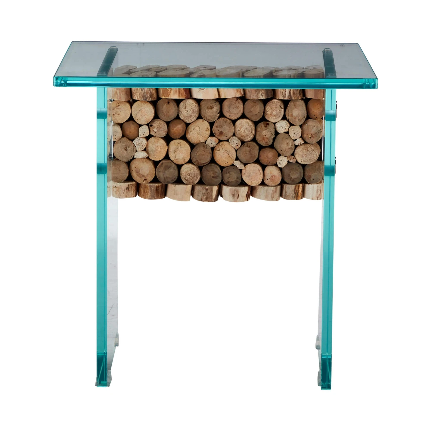 Naturalis Wood And Glass Side Table 3 Naturalis Wood And Glass Side Table - Image 3