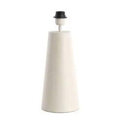 Conical Matt Cream 35cm Table Lamp Base