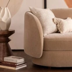 Glass House Vara Brown Fabric 3 Seater Sofa 11 Glass House Vara Brown Fabric 3 Seater Sofa -Housing Units Furniture Store 6990a6faa3c6691eb39331cc96c43a10