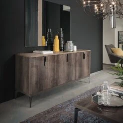 Medina High Gloss 138cm 3 Door Sideboard