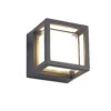Ross Anthracite Square Outdoor Wall Light