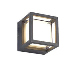 Ross Anthracite Square Outdoor Wall Light
