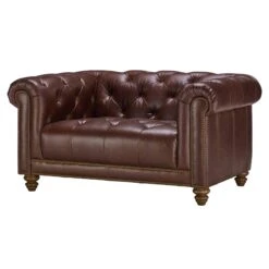 Wentworth Kodak Clove Brown Leather Snuggler Sofa 10 Wentworth Kodak Clove Brown Leather Snuggler Sofa -Housing Units Furniture Store 69eb2c893d1cf007cf0d786fc3dff227