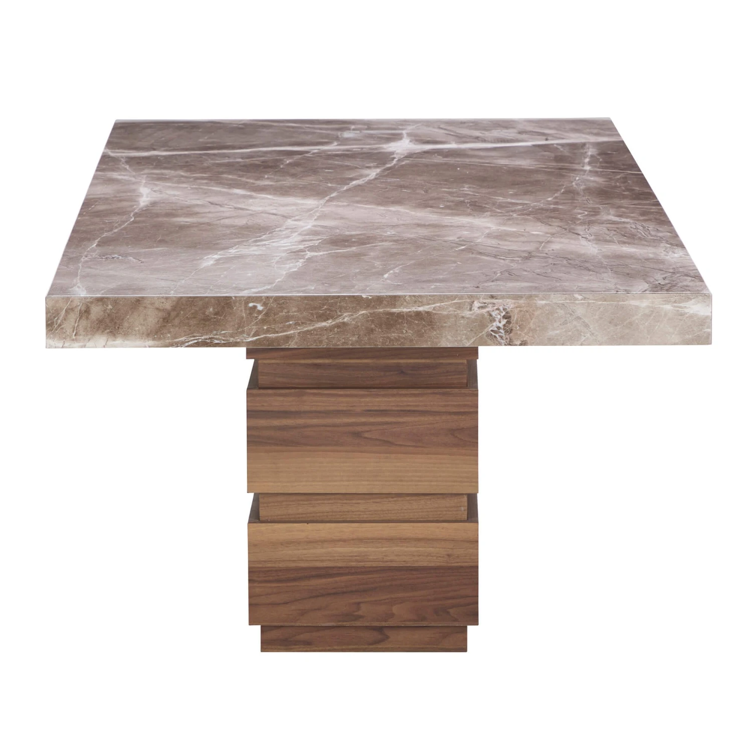Goya 200cm Brown Marble Dining Table 3 Goya 200cm Brown Marble Dining Table - Image 3