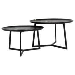 Libra Arizona Set Of 2 Black And Gold Coffee Tables -Housing Units Furniture Store 6af0ba940dcf79698d7c9f468cdb16f1