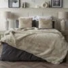 Belledorm Alaska Oatmeal Faux Fur Throw
