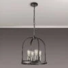 Lozan Pewter 4 Light Pendant