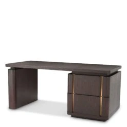 Eichholtz Modesto Mocha Oak Veneer Desk
