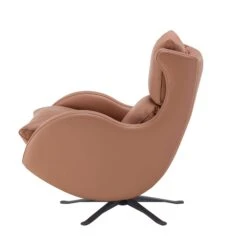 Fama Lenny Caramel Leather Swivel Rocking Armchair & Footstool -Housing Units Furniture Store 6f82a6c15f6c25be9142f5da14f13c99