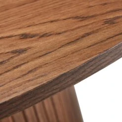 Annika Smoked Oak Slatted 120cm Round Dining Table With 4 Cabley Tumeric Dining Chairs -Housing Units Furniture Store 6f966d5ae83557764302f8d9a628b0d9