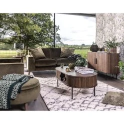 Annika Smoked Oak Slatted Sliding 2 Door Coffee Table -Housing Units Furniture Store 6f9d598b6e2481e159fc9d5714db92bb 1