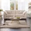 Tianna Avana Cream Fabric 3 Seater Sofa