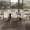 Santori Rounded 275cm Marble Effect Dining Table
