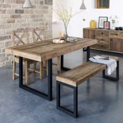 Malmo Reclaimed Timber 180cm Dining Table