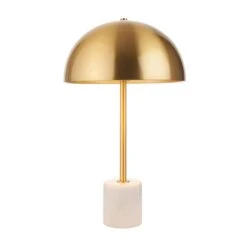 Aged Brass & Marble Dome Table Lamp -Housing Units Furniture Store 702093c1e35801b24655a9c7cca6fe44