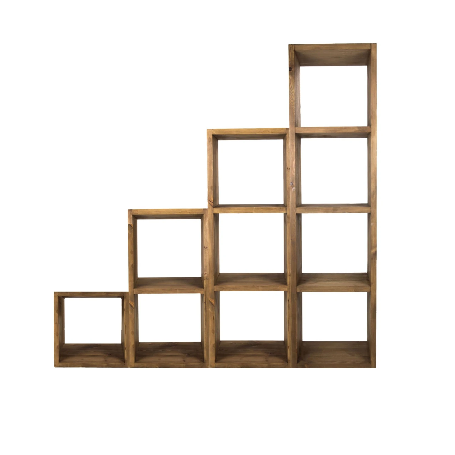 Old Wood Reclaimed Timber Indiana Brown Four Storage Cube 2 Old Wood Reclaimed Timber Indiana Brown Four Storage Cube - Image 2