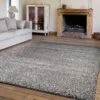 Twilight Silver Shaggy Rug Collection
