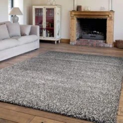 Twilight Silver Shaggy Rug Collection