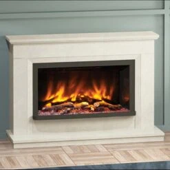 Pryzm Vistus 48" White Micro Marble Electric Fire Suite 6 Pryzm Vistus 48" White Micro Marble Electric Fire Suite -Housing Units Furniture Store 7139618dd2e77cffe394c3b1e2ad674c