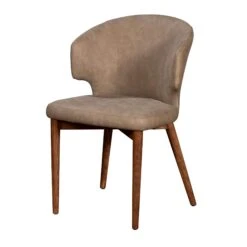 Java Teak 130cm Round Dining Table With 4 Ramona Brown Dining Chairs -Housing Units Furniture Store 724392e617e9d416dede9e6082ab155f