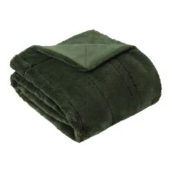 Riva Paoletti Empress Pine Green Faux Fur Throw -Housing Units Furniture Store 72d01a42e8728cf8a6d5118ed20d171b
