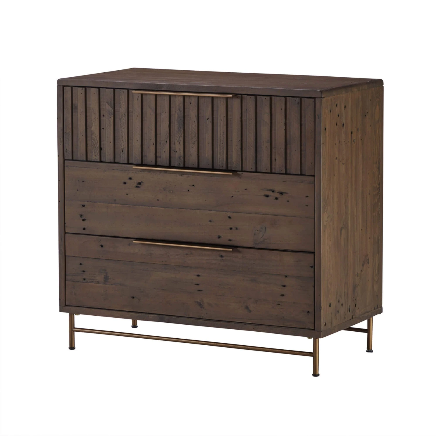 Andria Reclaimed Pine Solid 3 Door Chest 1 Andria Reclaimed Pine Solid 3 Door Chest