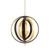 Eichholtz Riley Gunmetal & Polished Brass 4 Light Pendant