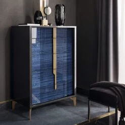 Celeste High Gloss Cobalt Blue Bedroom Collection -Housing Units Furniture Store 74f090efd30e9bac059a60cadf09ac5e