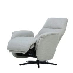 Caleri White Fabric Power Recliner Chair -Housing Units Furniture Store 7558c68933e9b5b8974968833b04e250