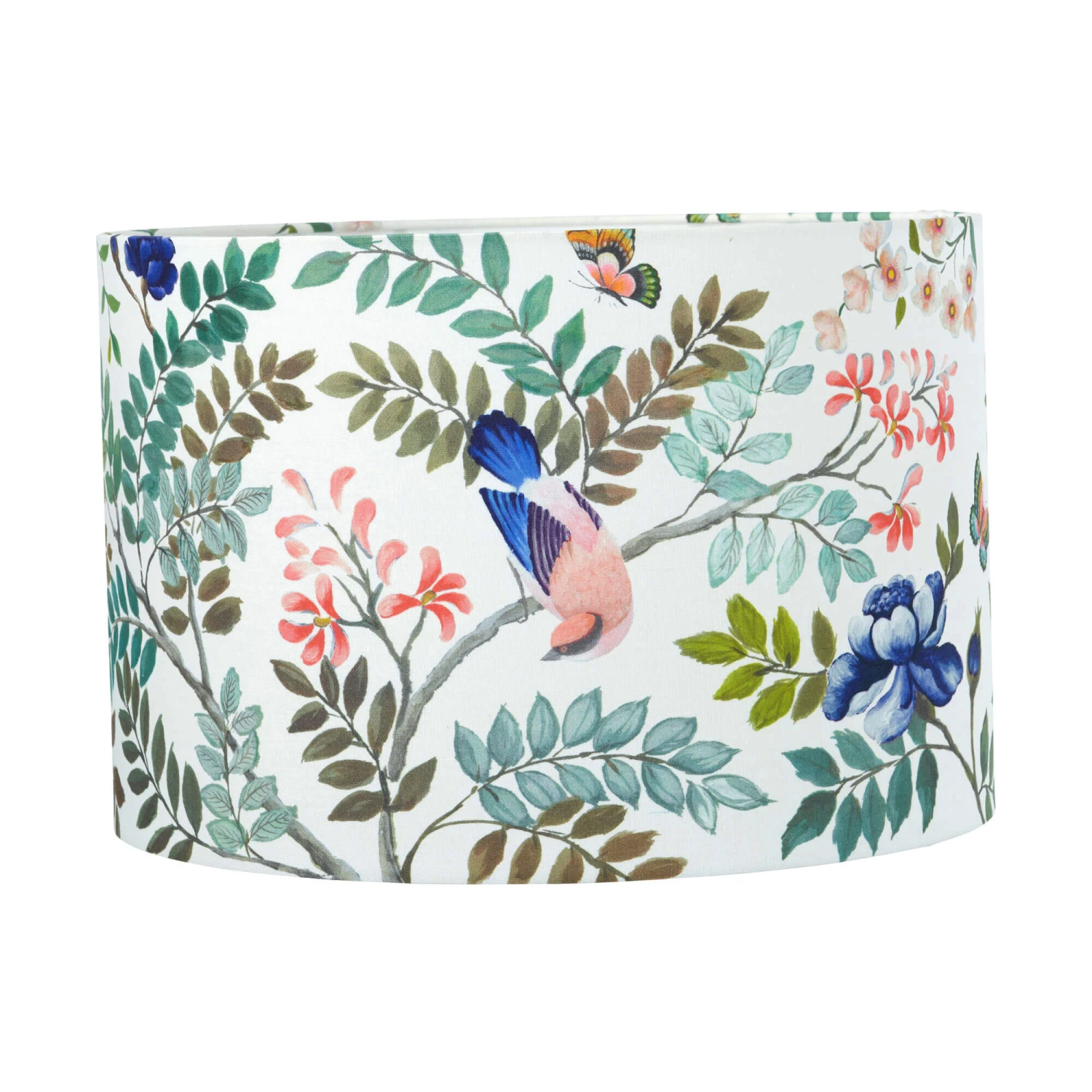 Designers Guild Porcelaine De Chine Cobalt Blue 14 Inch Drum Shade 2 Designers Guild Porcelaine De Chine Cobalt Blue 14 Inch Drum Shade - Image 2