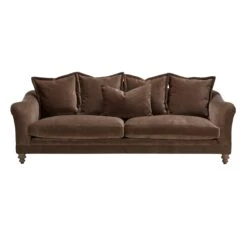 Tetrad Gatsby Deep Brown Fabric 4 Seater Grand Sofa