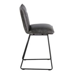 Clarence Grey Faux Leather Counter Bar Chair -Housing Units Furniture Store 76d49382c846233935241c9af7ef44b7
