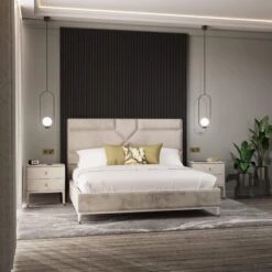 Davina Stone 2 Drawer Bedside Table With Gold Handles 6 Davina Stone 2 Drawer Bedside Table With Gold Handles -Housing Units Furniture Store 7722478343c7e15430f8e471456125a8