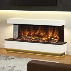 Evento Nightfall White Electric Fireplace Suite -Housing Units Furniture Store 7749b43914f92297cf70c0d90b9aa1e1