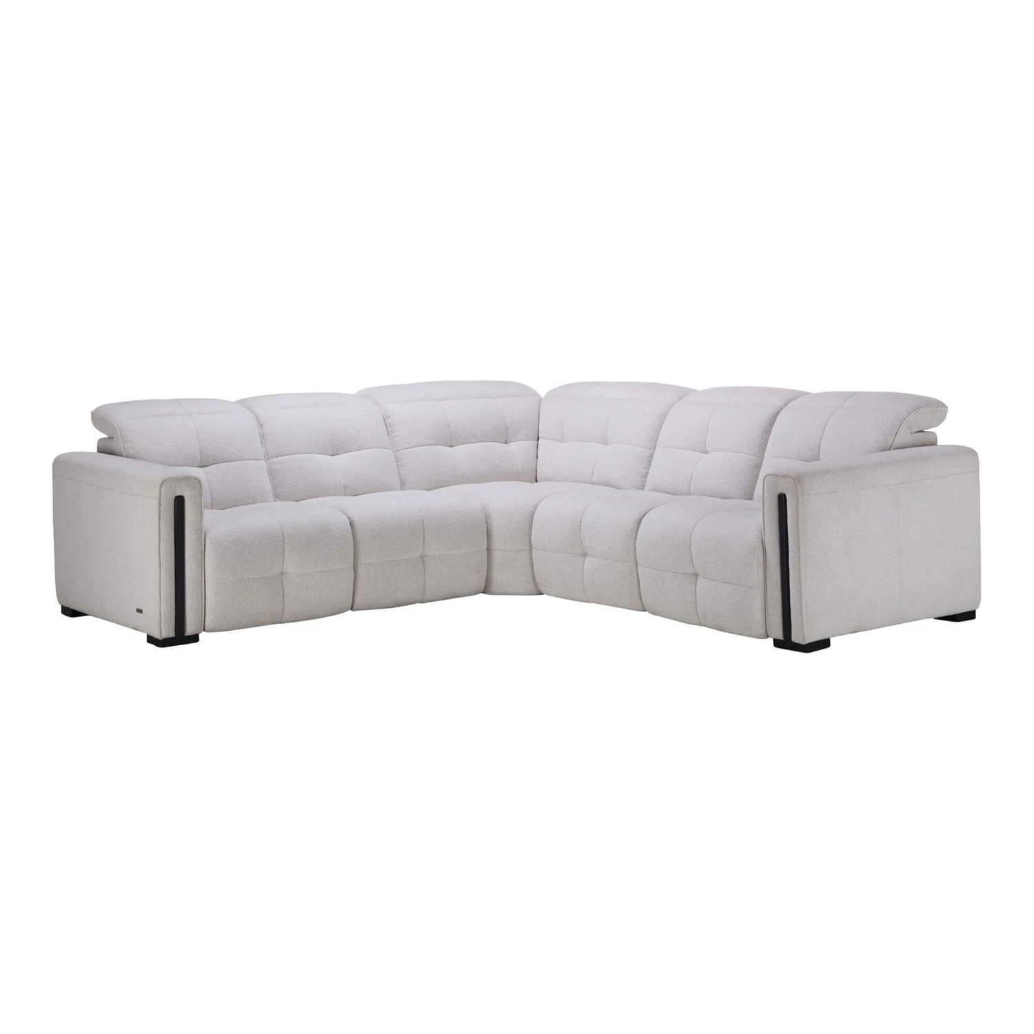 Lyra Cream Fabric 2 Power Recliner Corner Sofa 1 Lyra Cream Fabric 2 Power Recliner Corner Sofa