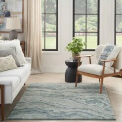 Graceful Blue Rug Collection