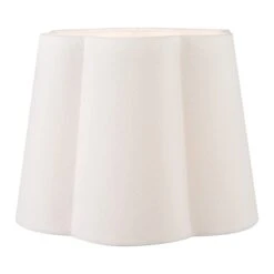 Posy White 35cm Tapered Scalloped Lamp Shade