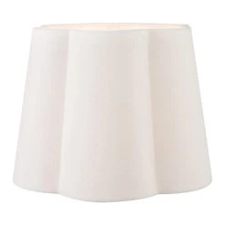 Posy White 45cm Tapered Scalloped Lamp Shade