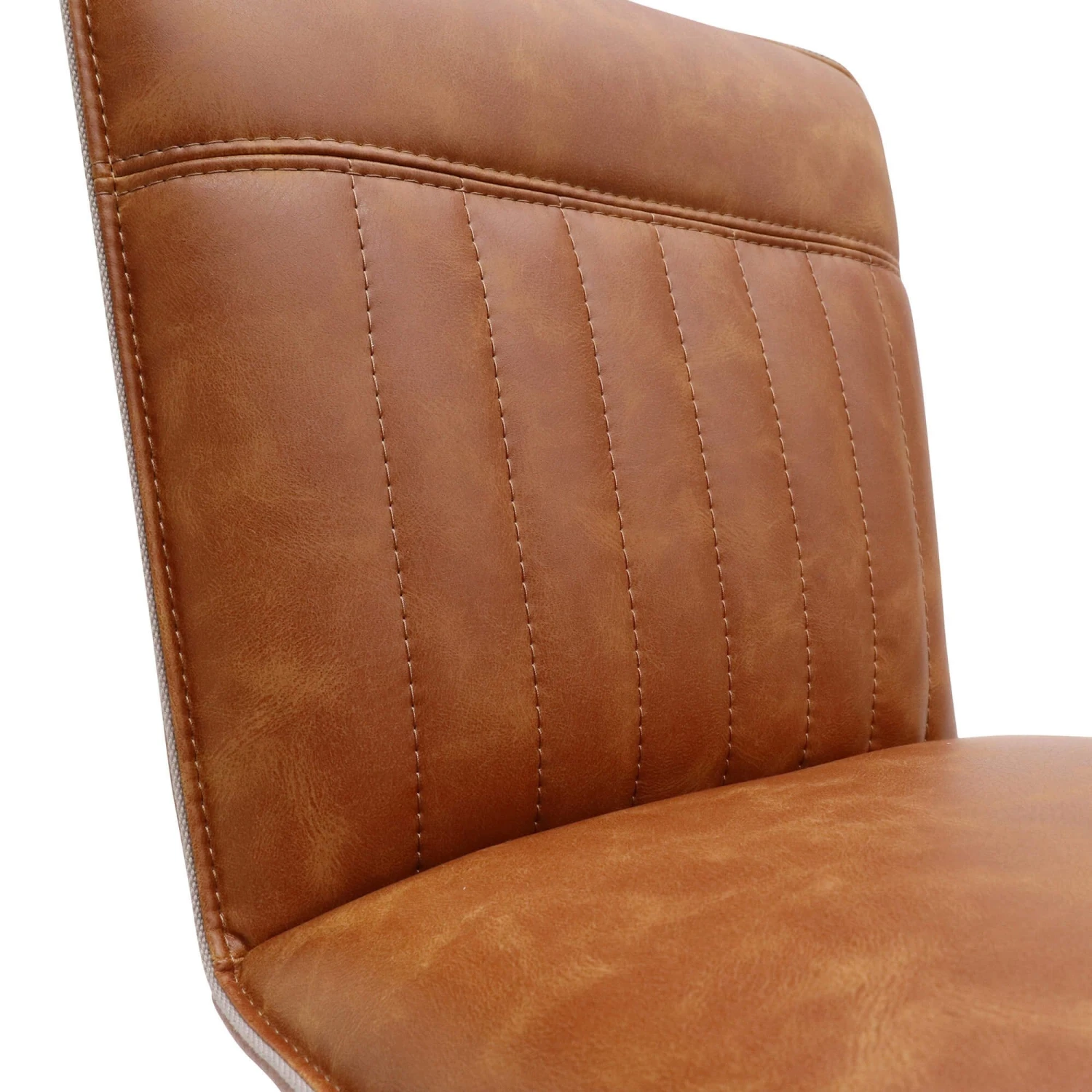 Clarence Counter Tan Faux Leather Bar Chair 7 Clarence Counter Tan Faux Leather Bar Chair - Image 7
