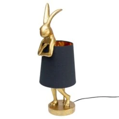 Gold Modest Rabbit 68cm Table Lamp With Black Shade -Housing Units Furniture Store 7b4017c90be16c1130d90c809712e685 1