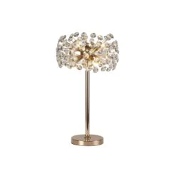 Avezza French Gold And Crystal Table Lamp