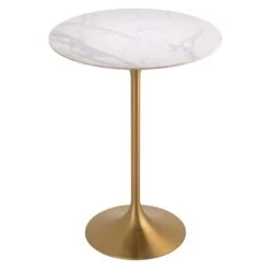 Eichholtz Tazio White Marble Top Effect Bar Table -Housing Units Furniture Store 7c2aaafedb4d893636cbc72d345f88e1
