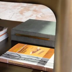 Set Of 3 Green Faux Shagreen Boxes -Housing Units Furniture Store 7c7e90dd06fe8136c7fd6a8d2274693f