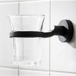 Miller Bond Black Tumbler & Holder