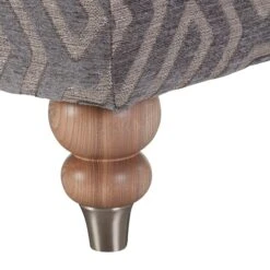 Carolina Grey Geometric Patterned Fabric Legged Ottoman -Housing Units Furniture Store 7dd9ed7a00894ccaa97a0f8a7bc3e273