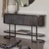 Libra Belvedere Black Reeded Console Table