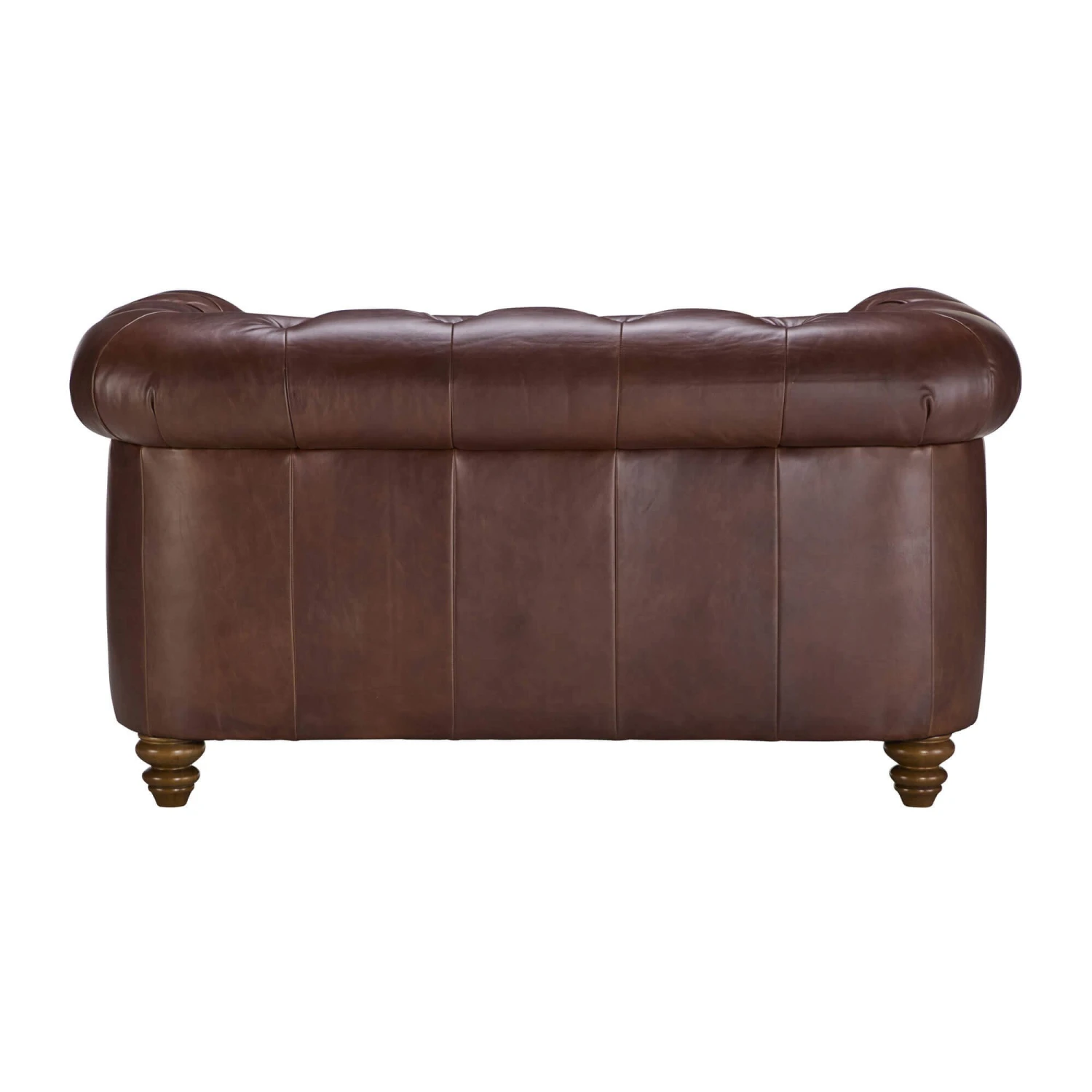 Wentworth Kodak Clove Brown Leather Snuggler Sofa 5 Wentworth Kodak Clove Brown Leather Snuggler Sofa - Image 5